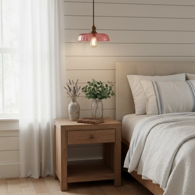 Oryndar Antique Cut Glass Bowl Pendant Light