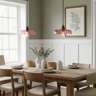 Oryndar Antique Cut Glass Bowl Pendant Light