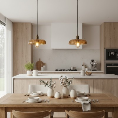 Oryndar Antique Cut Glass Bowl Pendant Light