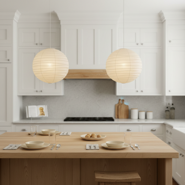 Ondrell Wabi-Sabi  Paper Round Pendant Light