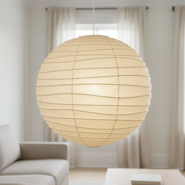 Ondrell Wabi-Sabi  Paper Round Pendant Light