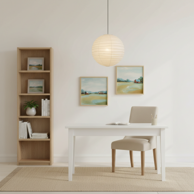 Ondrell Wabi-Sabi  Paper Round Pendant Light