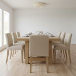 Caladri French Round Ripple LED Glass Ceiling Light