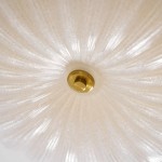 Caladri French Round Ripple LED Glass Ceiling Light