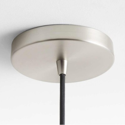 Virelai Modern Linen Double Drum Pendant Light