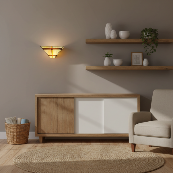 Starion Tiffany Stained Glass Wall Sconce