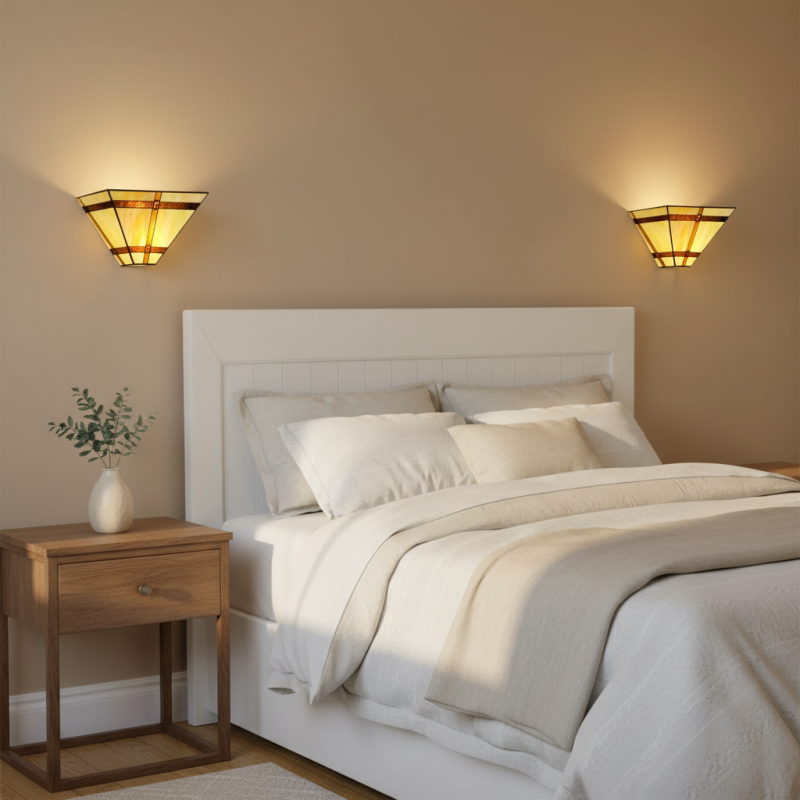 Starion Tiffany Stained Glass Wall Sconce