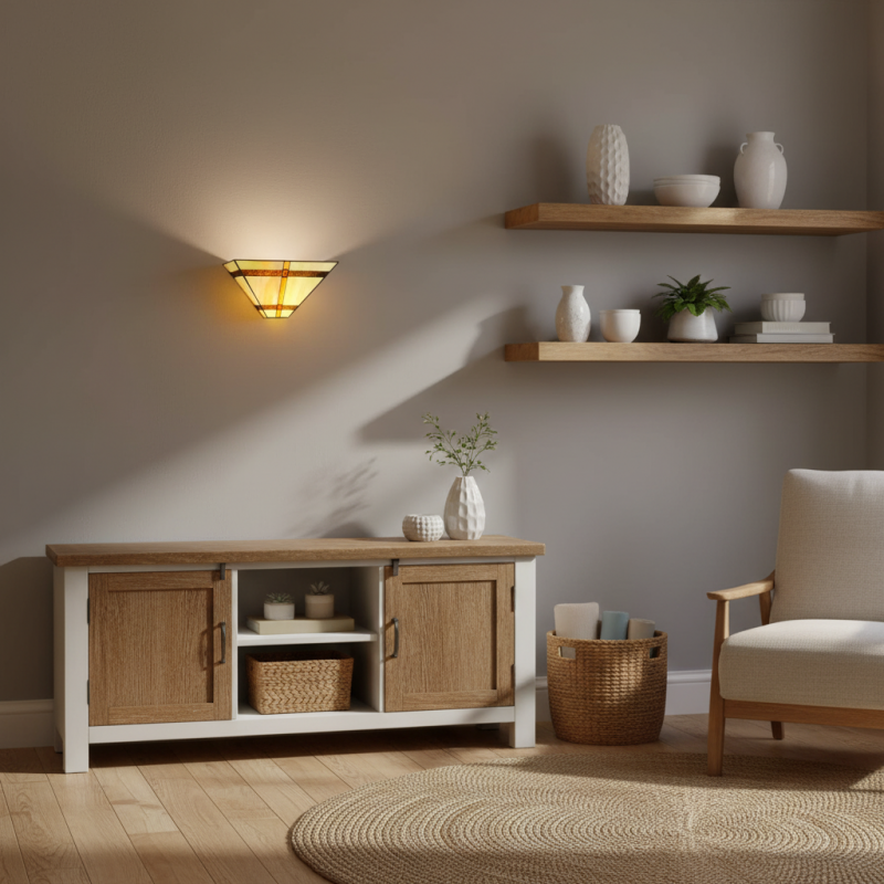 Starion Tiffany Stained Glass Wall Sconce