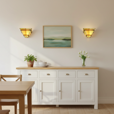 Starion Tiffany Stained Glass Wall Sconce