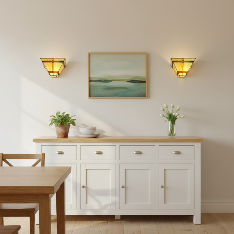 Starion Tiffany Stained Glass Wall Sconce