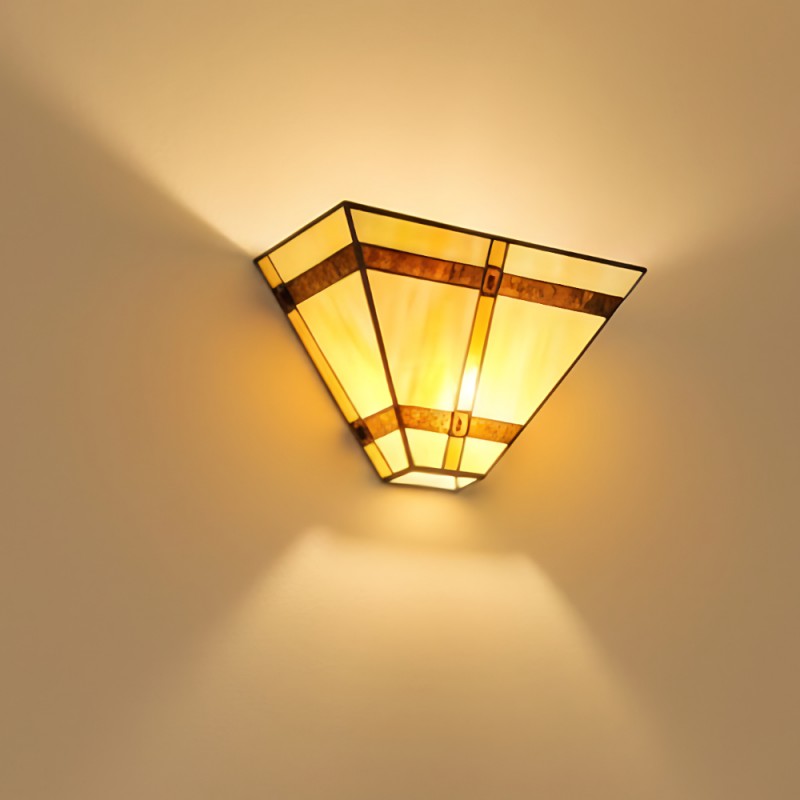 Starion Tiffany Stained Glass Wall Sconce
