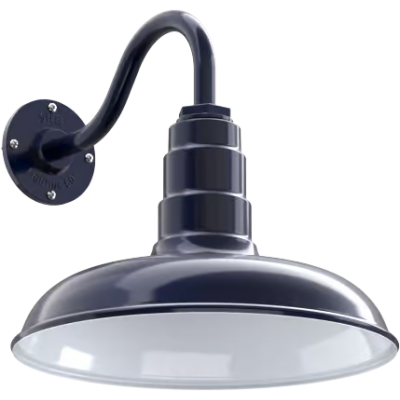 Elarion Industrial Gooseneck Exterior Wall Light