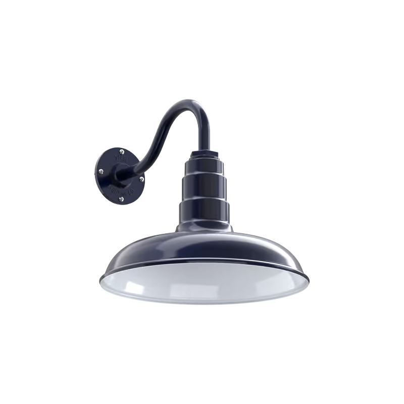 Elarion Industrial Gooseneck Exterior Wall Light