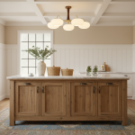 Obsidian Modern Bubble Brass Glass Persimmon Chandelier