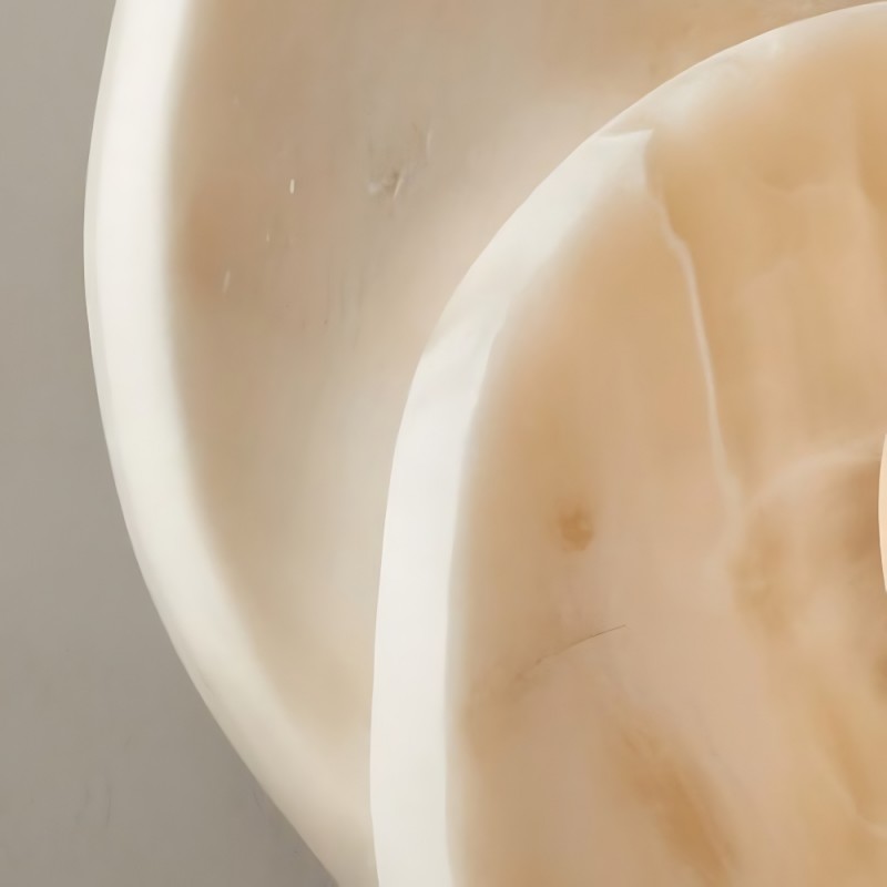 Persevyx Modern Marble Round Wall Sconces