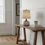 Velmira Mid-Century textile lamp shade Ceramic Table Light