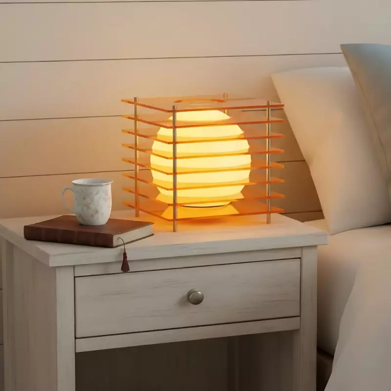 Astralys Wabi-Sabi Acrylic Thousand Layer Moon LED Lamp