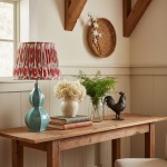 Cresenda Bohemian Fabric Ceramic Gourd Table Lamp