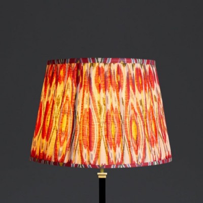 Cresenda Bohemian Fabric Ceramic Gourd Table Lamp