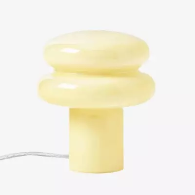 Nymeros Scandinavian Glass Mushroom Table Lamp