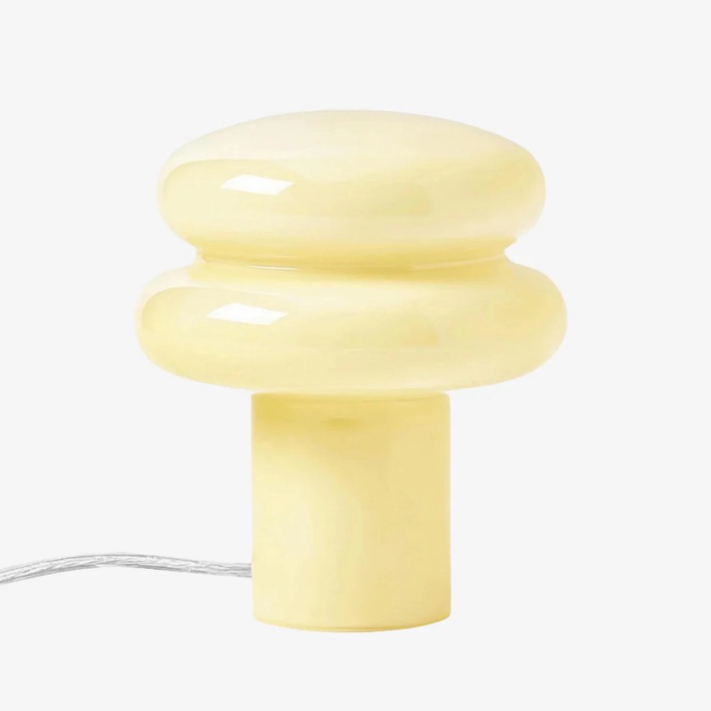 Nymeros Scandinavian Glass Mushroom Table Lamp