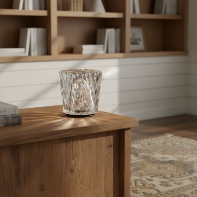 Faelith Modern Crystal Glass Faceted Table Lamp