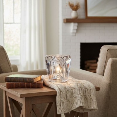 Faelith Modern Crystal Glass Faceted Table Lamp