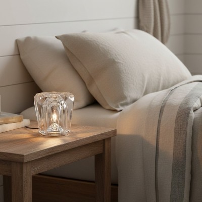 Faelith Modern Crystal Glass Faceted Table Lamp