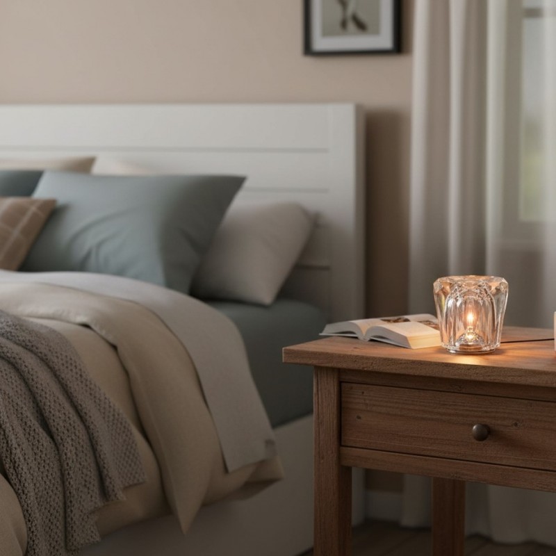 Faelith Modern Crystal Glass Faceted Table Lamp