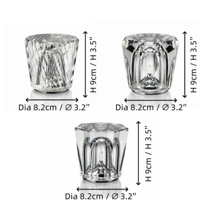 Faelith Modern Crystal Glass Faceted Table Lamp