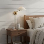 Ulyxor Ash Wood Base Ivory Paper Shade Wall Sconce