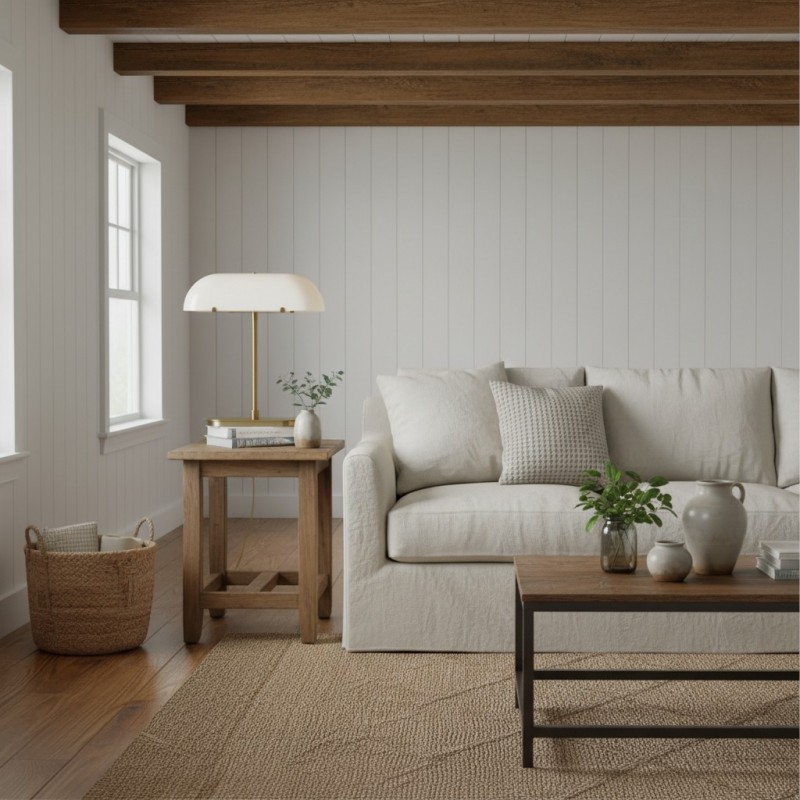 Lunaris Vintage Milk Glass Boat Table Lamp