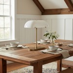 Lunaris Vintage Milk Glass Boat Table Lamp