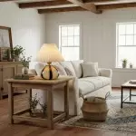 Solivian Vintage Pleated Cavolo Glass Table Lamp