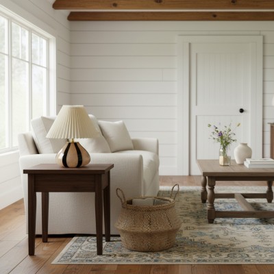 Solivian Vintage Pleated Cavolo Glass Table Lamp