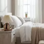 Solivian Vintage Pleated Cavolo Glass Table Lamp