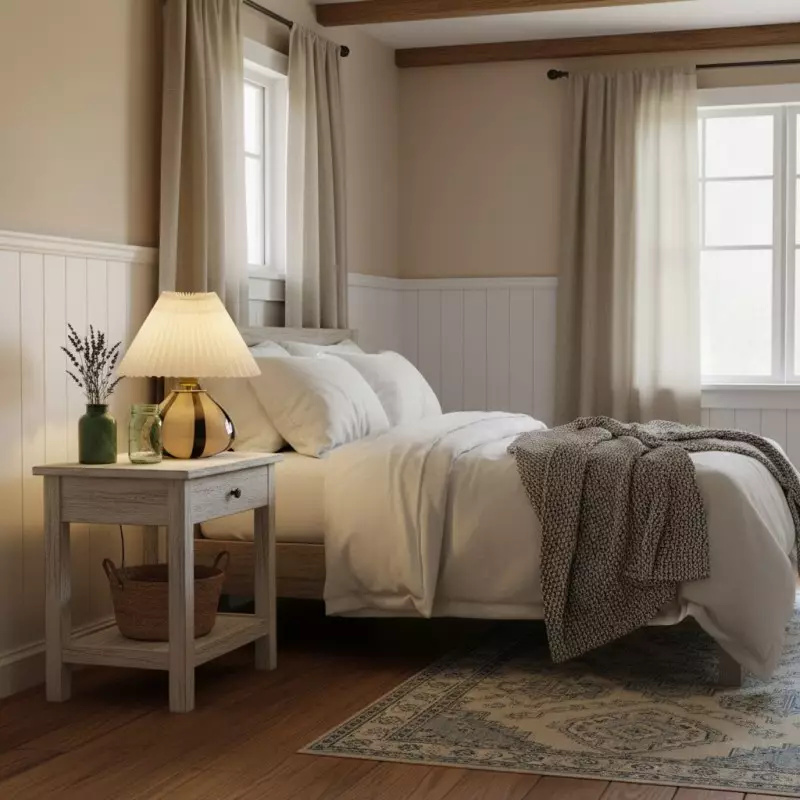 Solivian Vintage Pleated Cavolo Glass Table Lamp