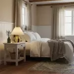 Solivian Vintage Pleated Cavolo Glass Table Lamp