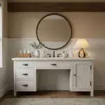 Solivian Vintage Pleated Cavolo Glass Table Lamp