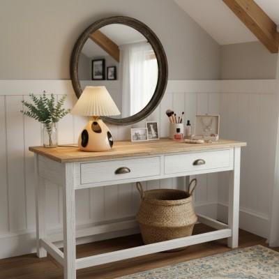 Solivian Vintage Pleated Cavolo Glass Table Lamp