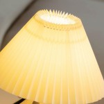 Solivian Vintage Pleated Cavolo Glass Table Lamp