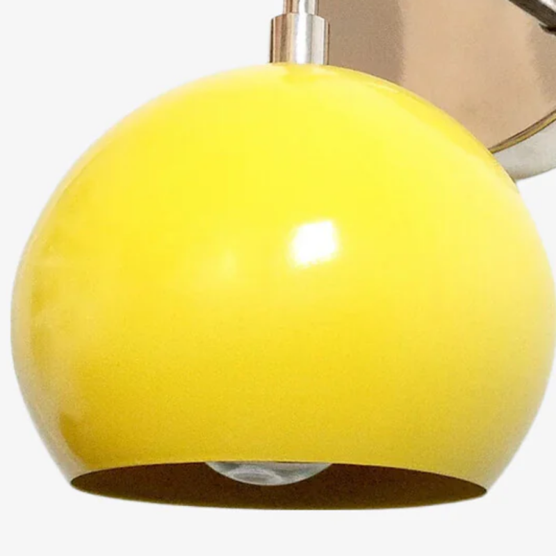 Vespera Vintage Brass Round Wall Sconce