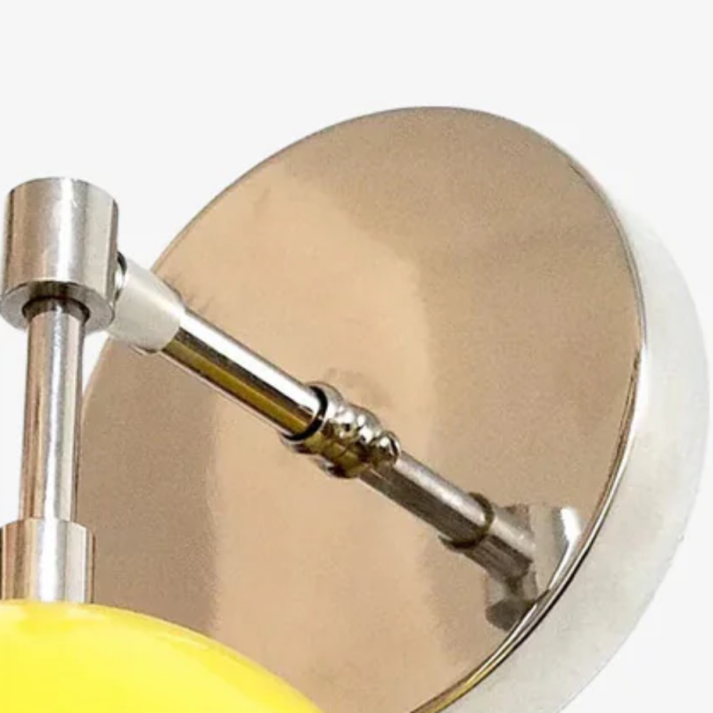 Vespera Vintage Brass Round Wall Sconce