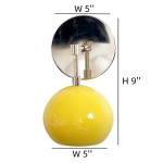 Vespera Vintage Brass Round Wall Sconce