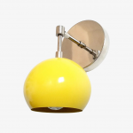 Vespera Vintage Brass Round Wall Sconce