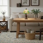 Mystral Tiffany Lotus flower Glass Table Light