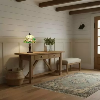 Mystral Tiffany Lotus flower Glass Table Light