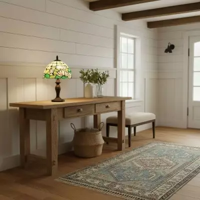 Mystral Tiffany Lotus flower Glass Table Light