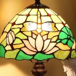 Mystral Tiffany Lotus flower Glass Table Light