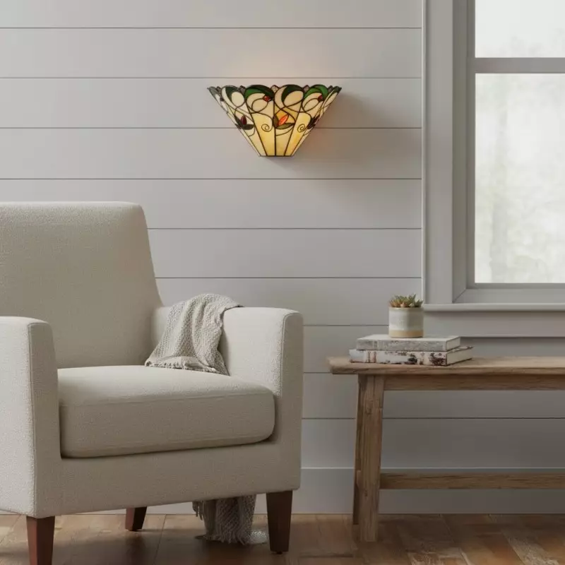 Aelorin Tiffany Stained Glass Wall Sconce